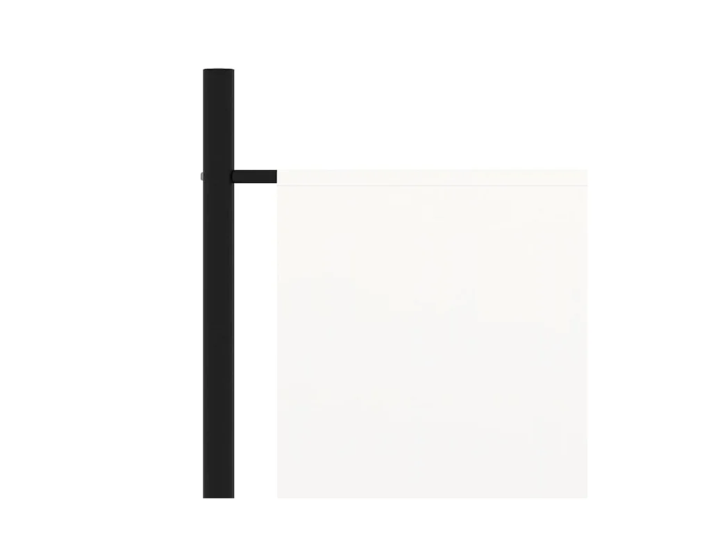 Parete divisoria a 3 pannelli Bianco 260x180 cm Tessuto