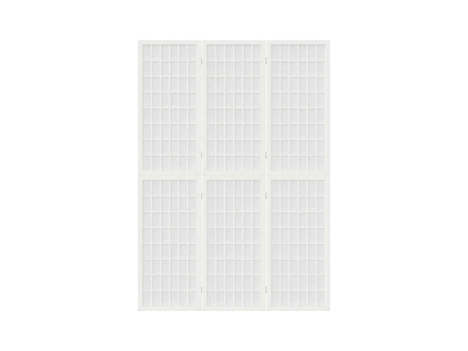 Parete divisoria pieghevole 3 pannelli 120x170 cm Bianco