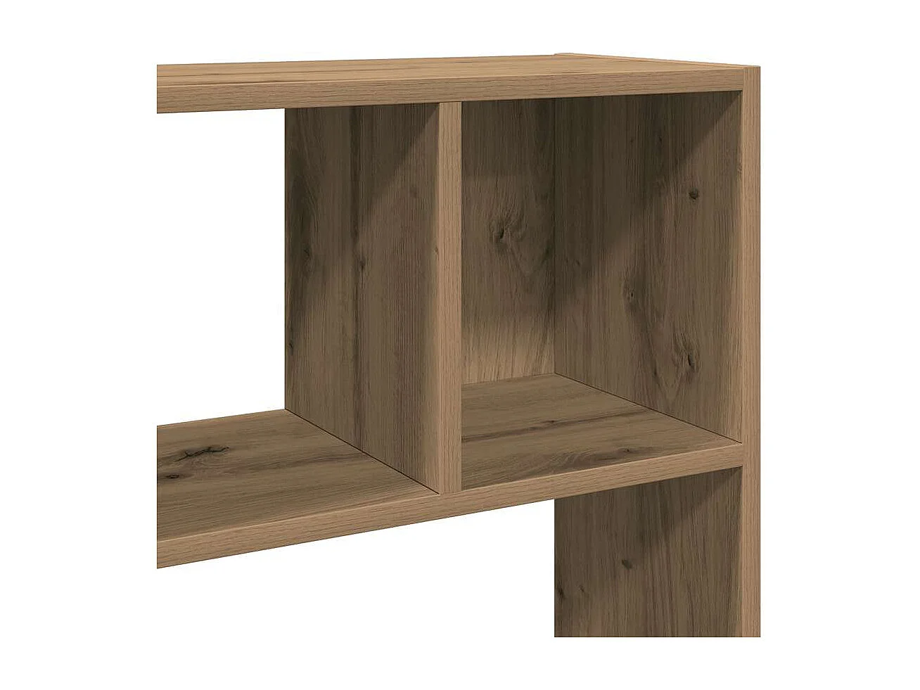 Boekenkast/kamerverdeler handgemaakt eikenhout 105x24x102 cm