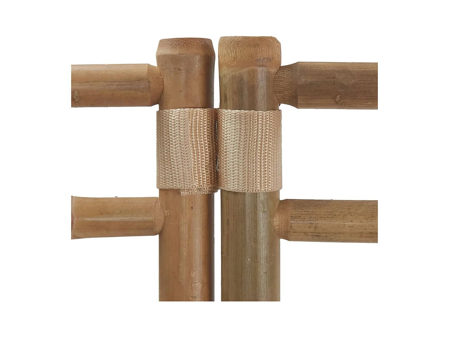 Mampara plegable 4 paneles 160 cm Bambú y lona