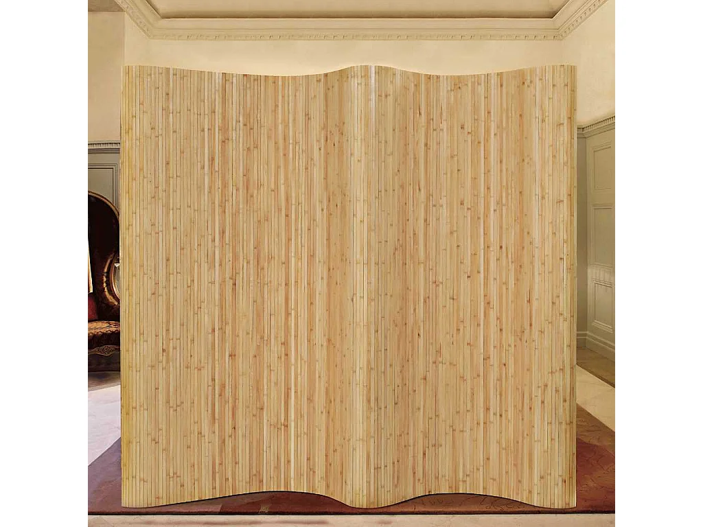 Cloison de séparation Bambou 250 x 165 cm Naturel