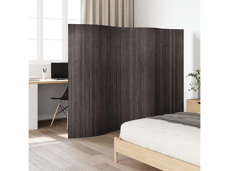 Grijze bamboe scheidingswand 250 x 165 cm