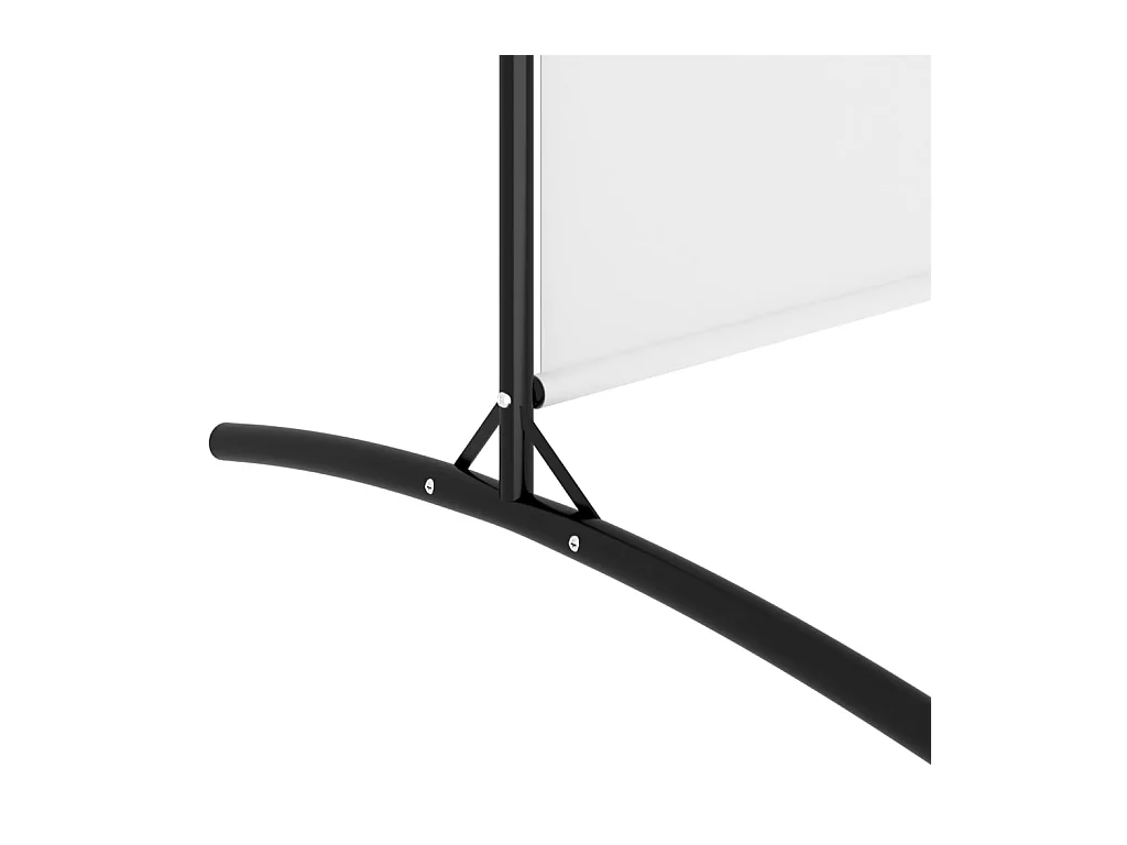 3-delige scheidingswand Wit 525x180 cm Stof