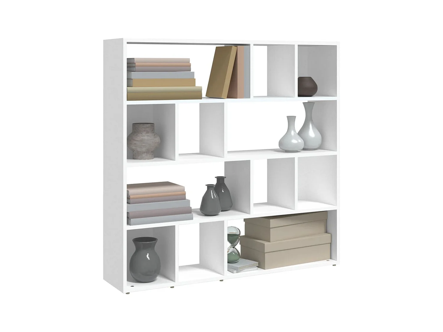 Boekenkast/Scheidingswand Wit 105x24x102 cm