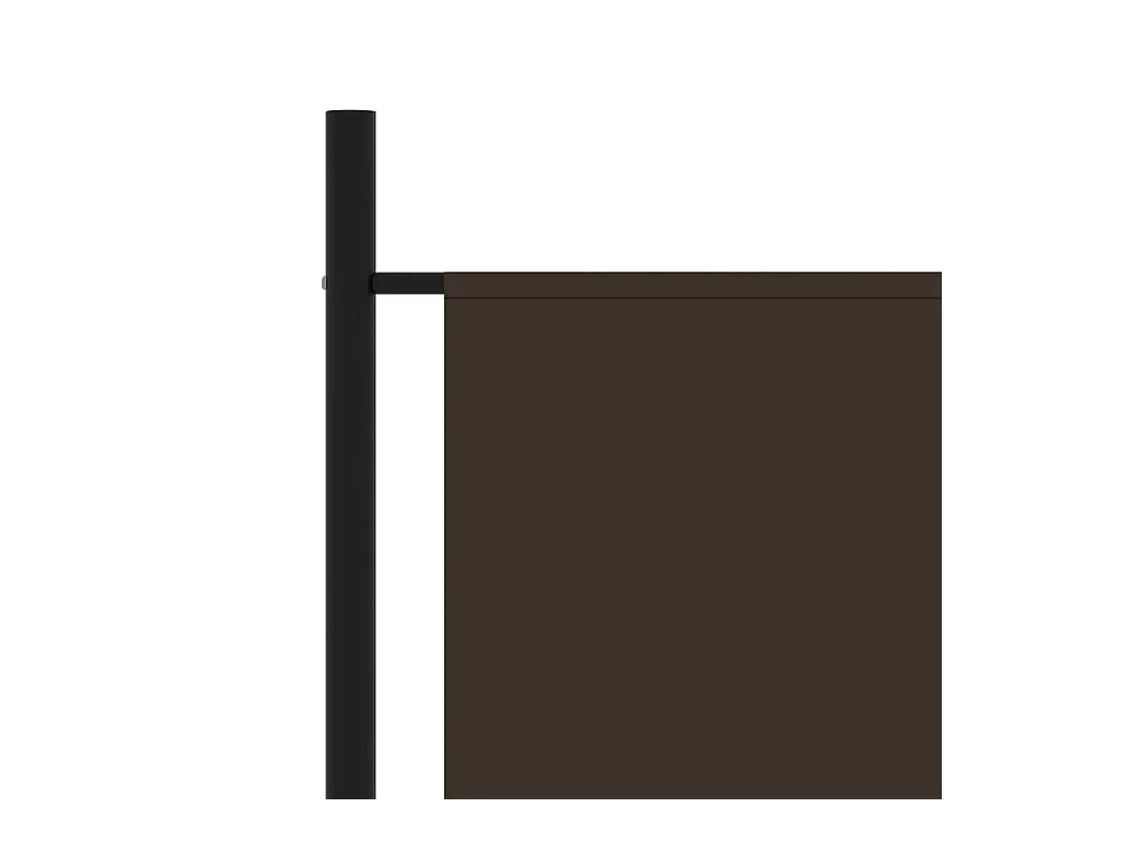 Mampara divisoria marrón de tela 175x180 cm