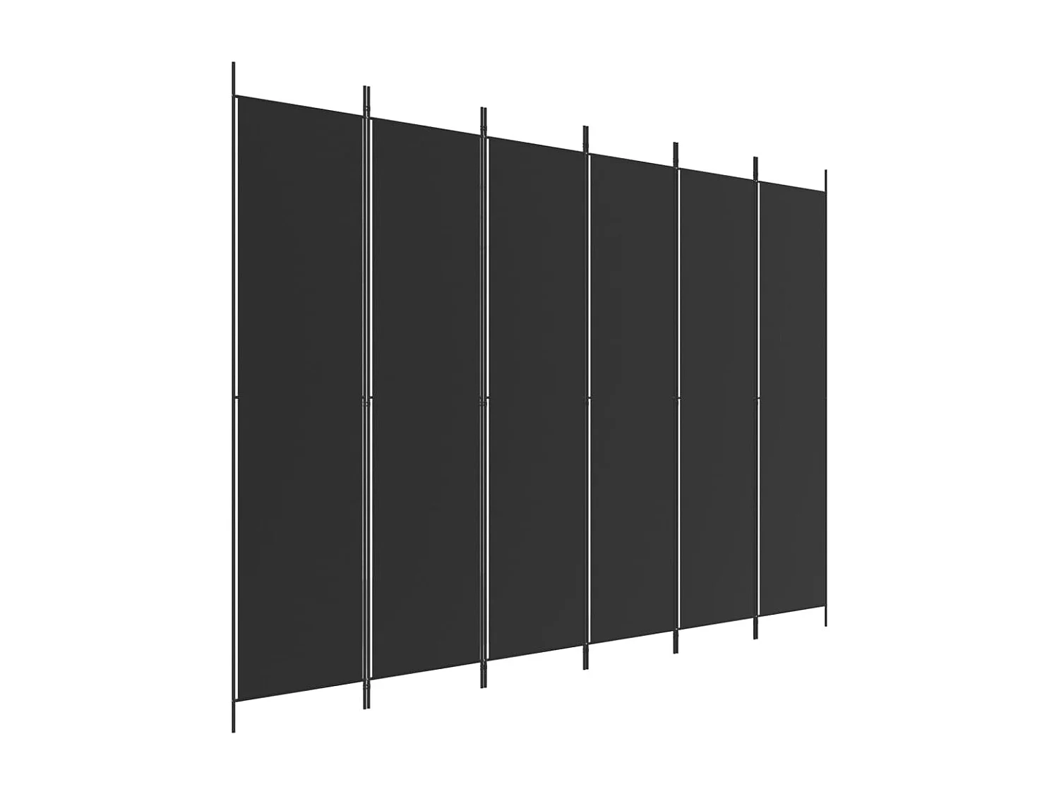 Mampara divisoria 6 paneles Tela Negra 300x220 cm