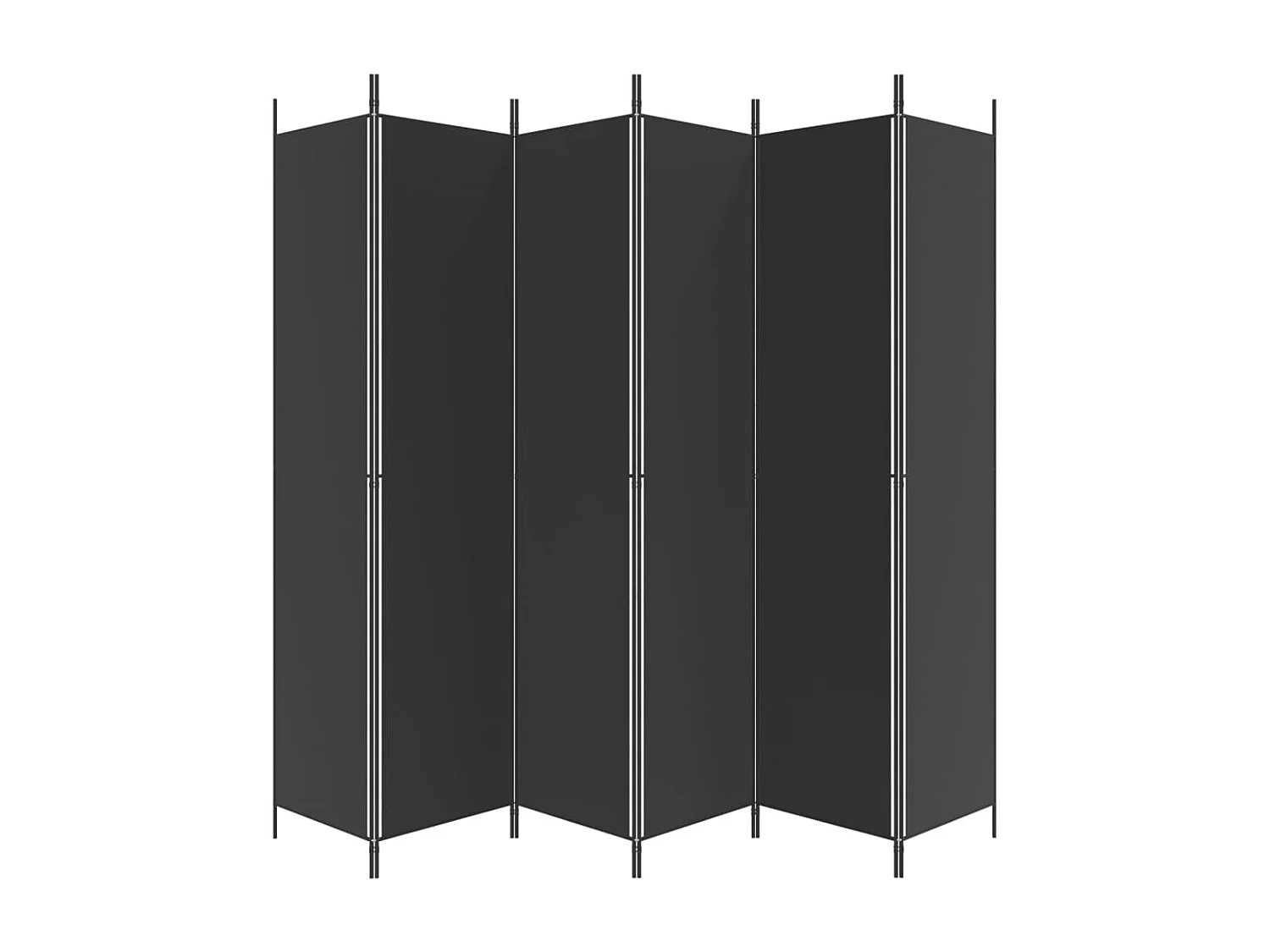 Mampara divisoria 6 paneles Tela Negra 300x220 cm