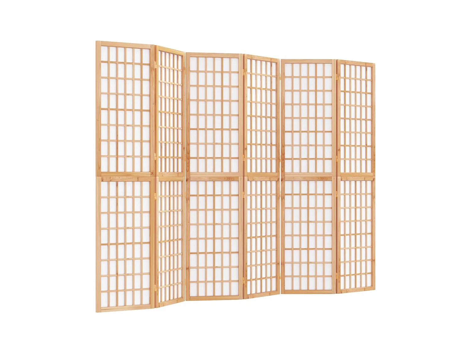 Parete divisoria pieghevole 6 pannelli 240x170 cm