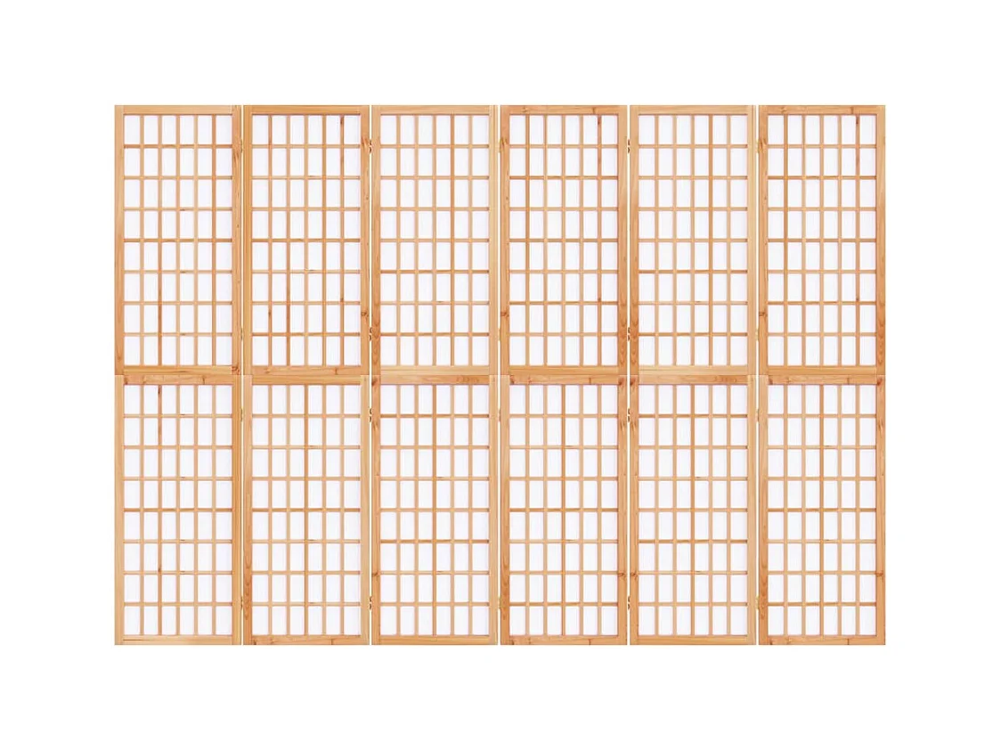 Parete divisoria pieghevole 6 pannelli 240x170 cm