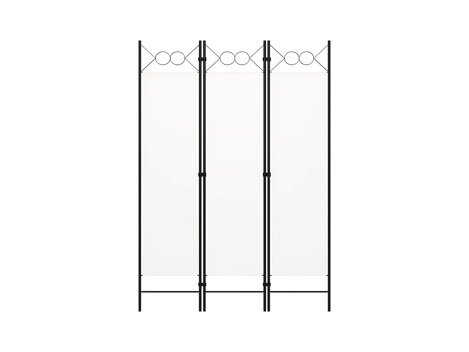 Tabique divisorio blanco de 3 paneles 120x180 cm