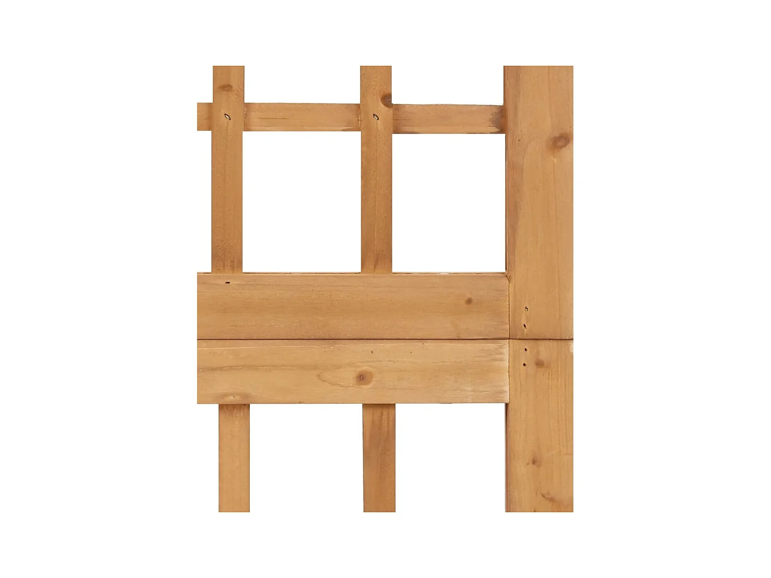 Tabique divisorio/celosía de 3 paneles de madera maciza de abeto