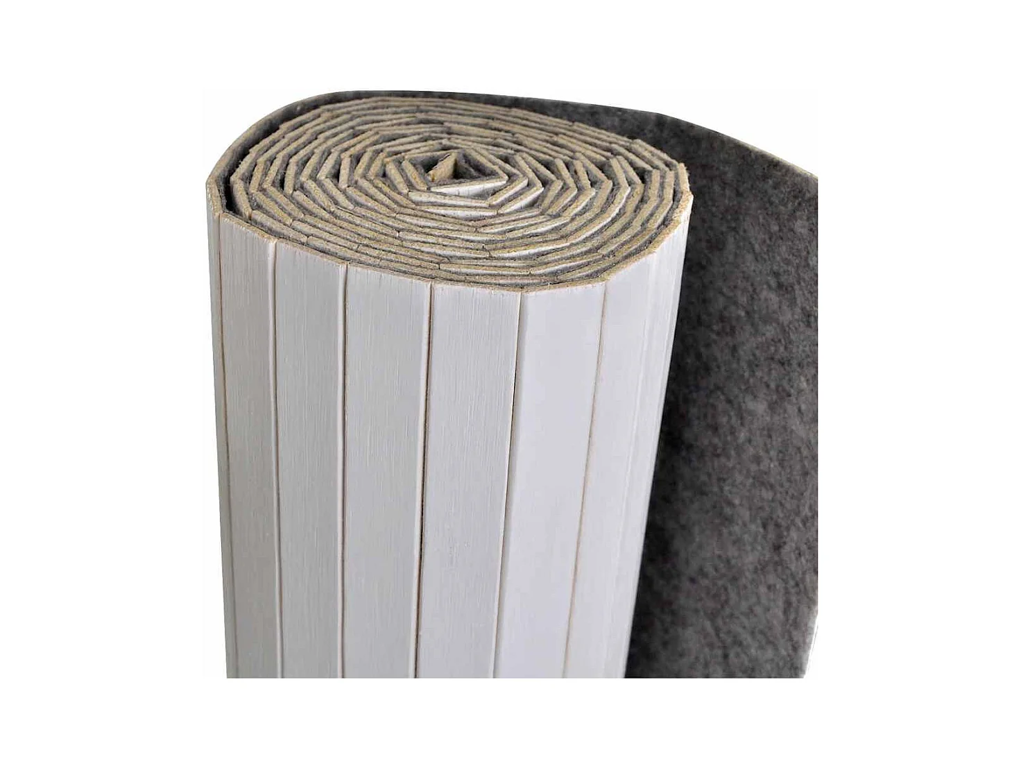 Witte bamboe scheidingswand 250 x 165 cm