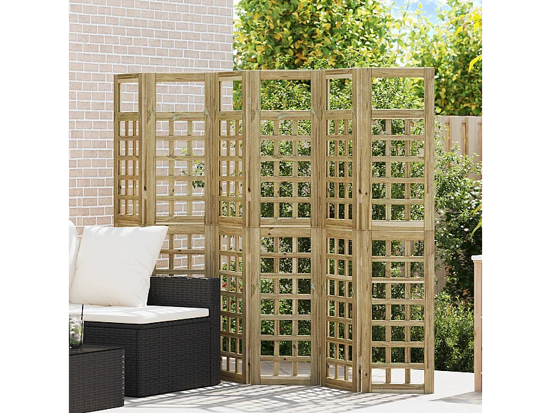 Paravent extérieur , 6 panneaux, en bois de pin traité