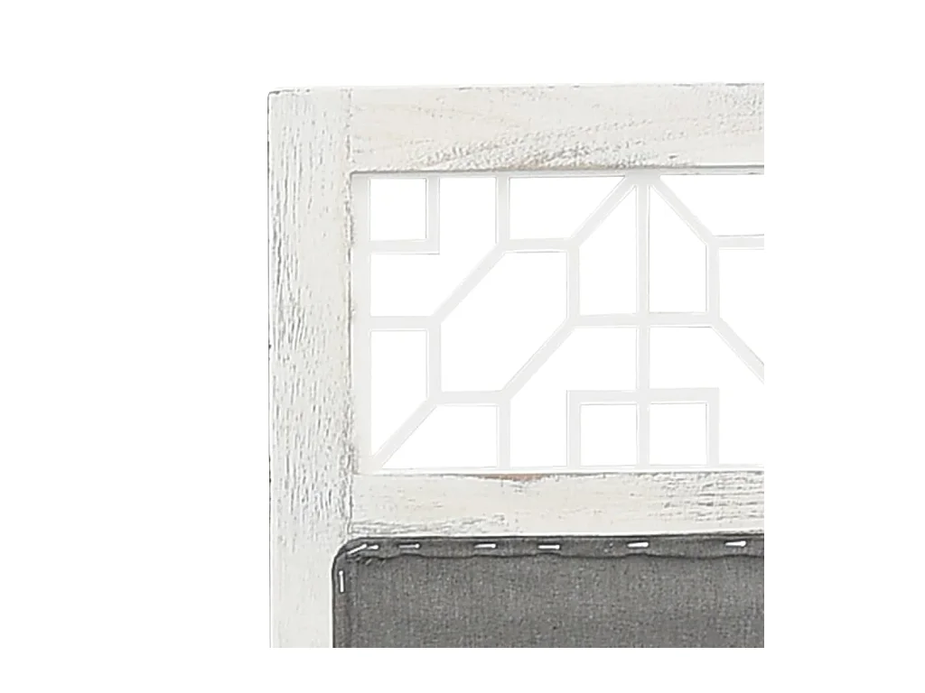 Parete divisoria a 3 pannelli Grigio 105x165 cm Tessuto