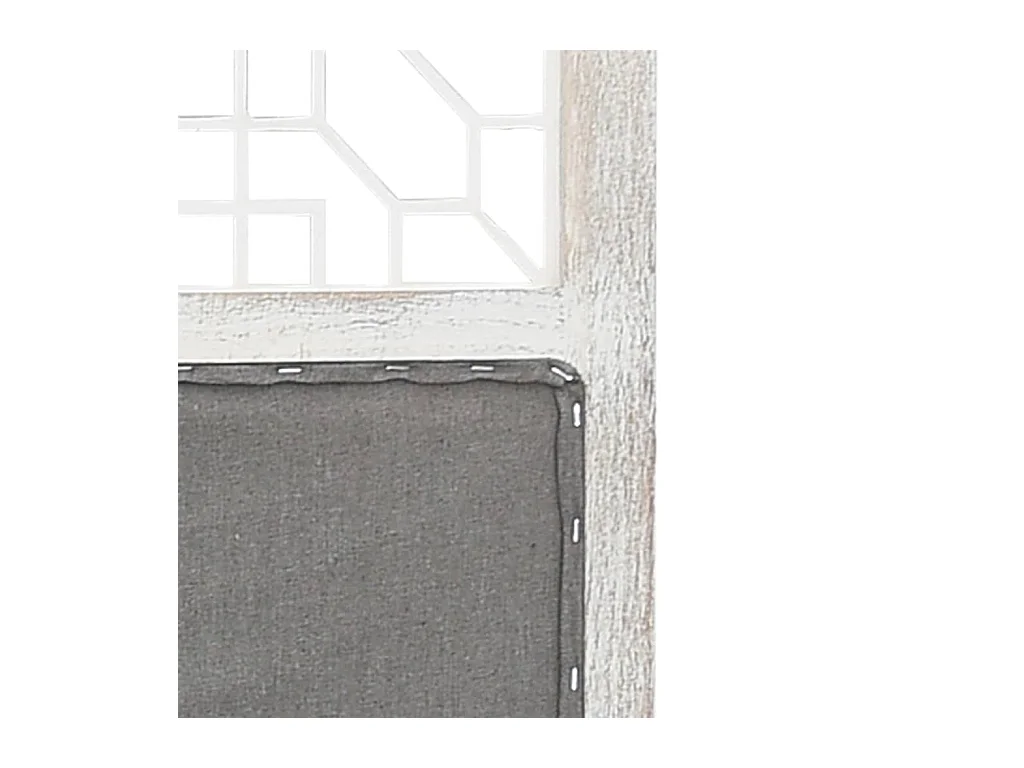 Parete divisoria a 3 pannelli Grigio 105x165 cm Tessuto