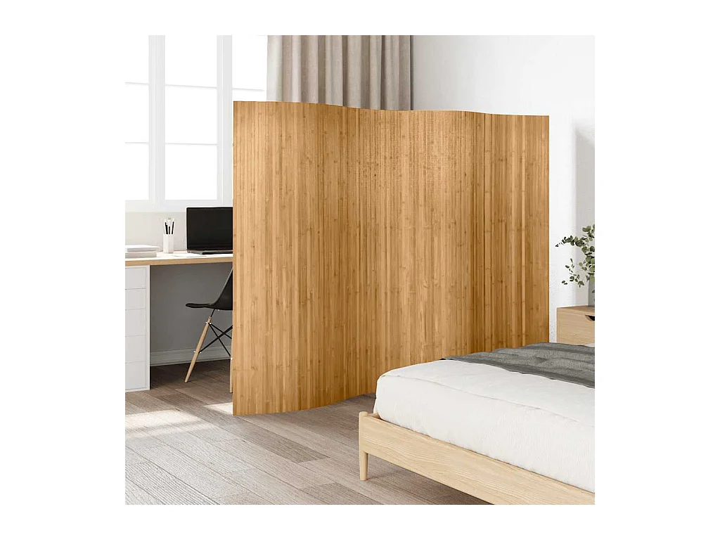 Mampara de bambú natural 250x165 cm