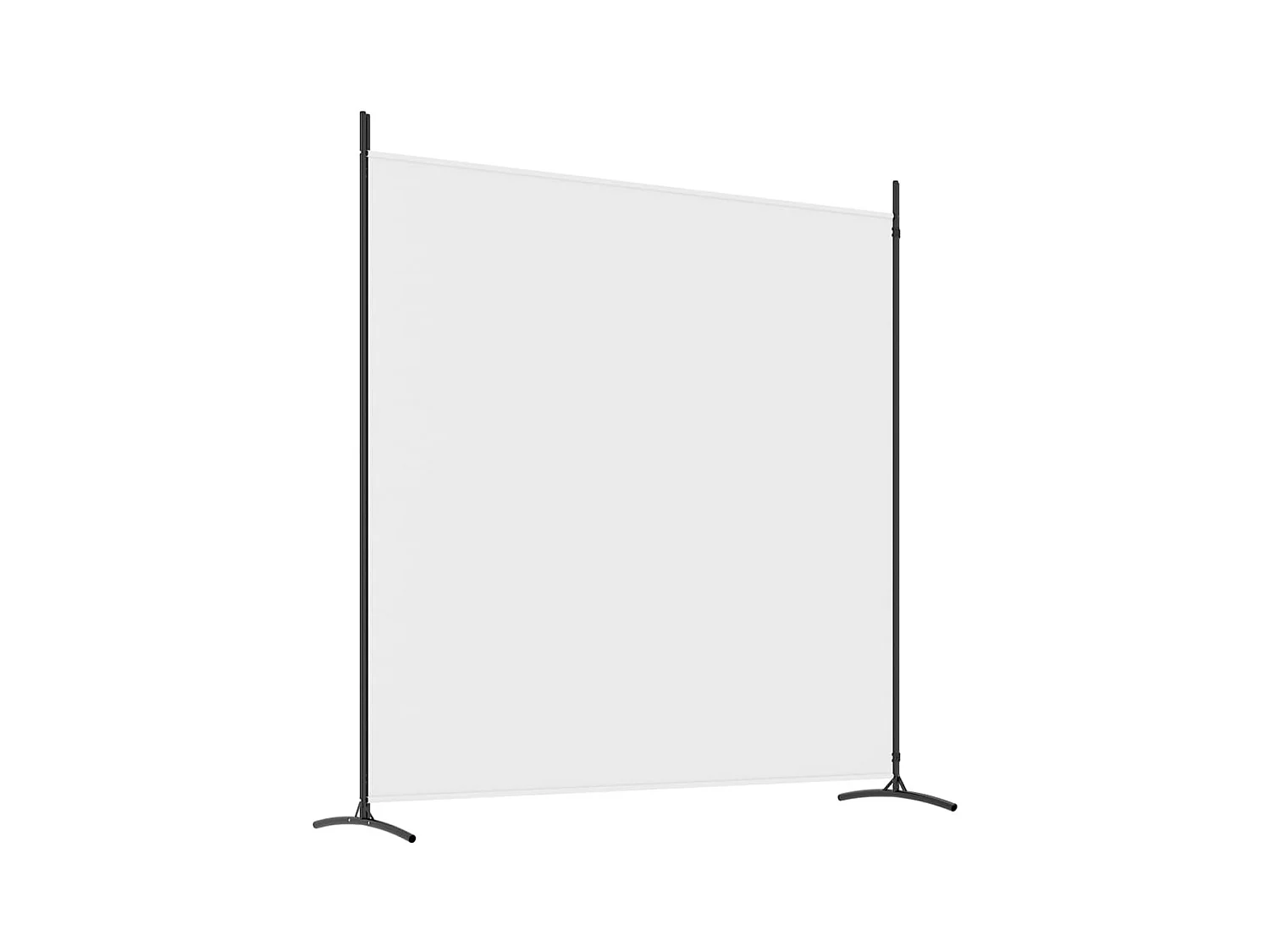 Parete divisoria a 2 pannelli Bianco 348x180 cm Tessuto