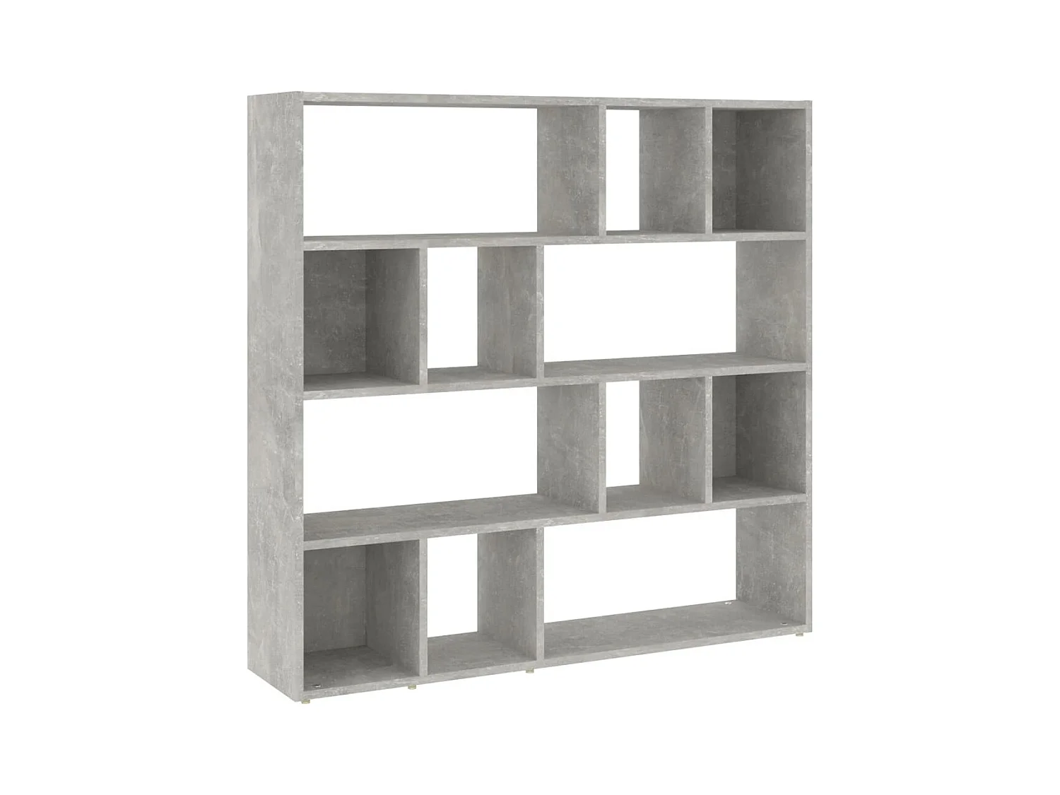 Boekenkast/kamerverdeler betongrijs 105x24x102 cm