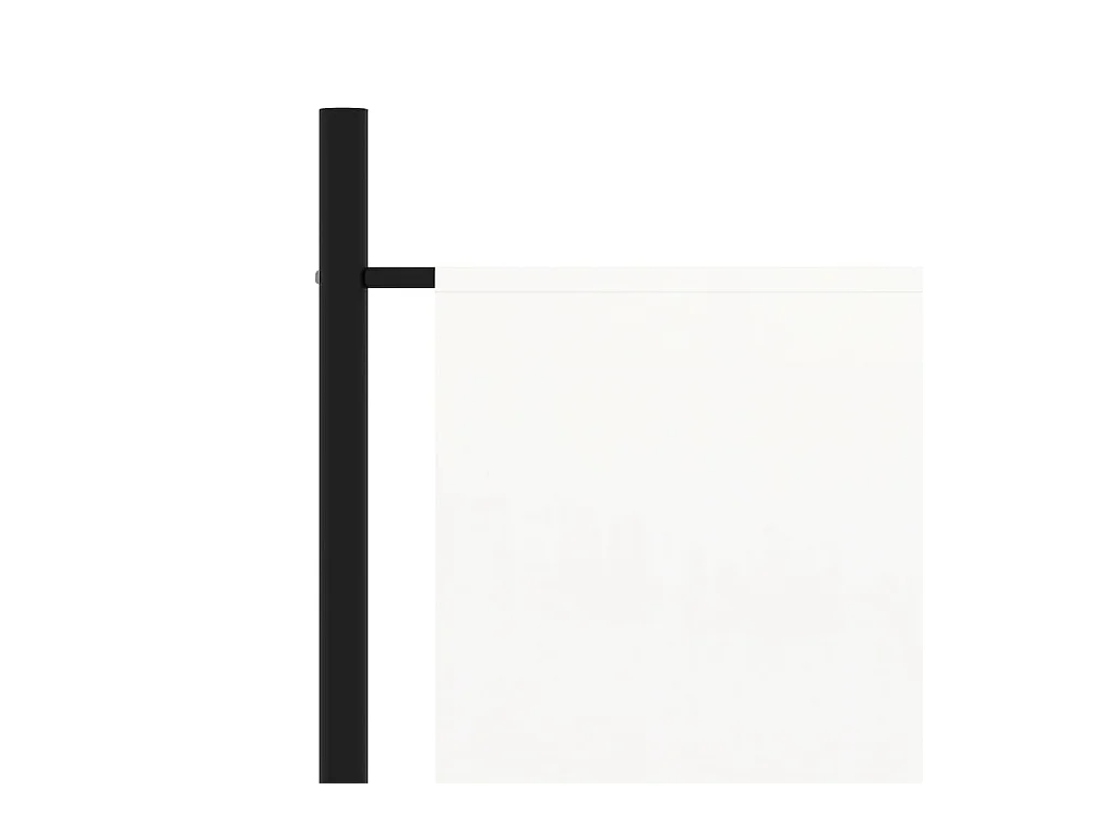 Parete divisoria bianca in tessuto 175x180 cm