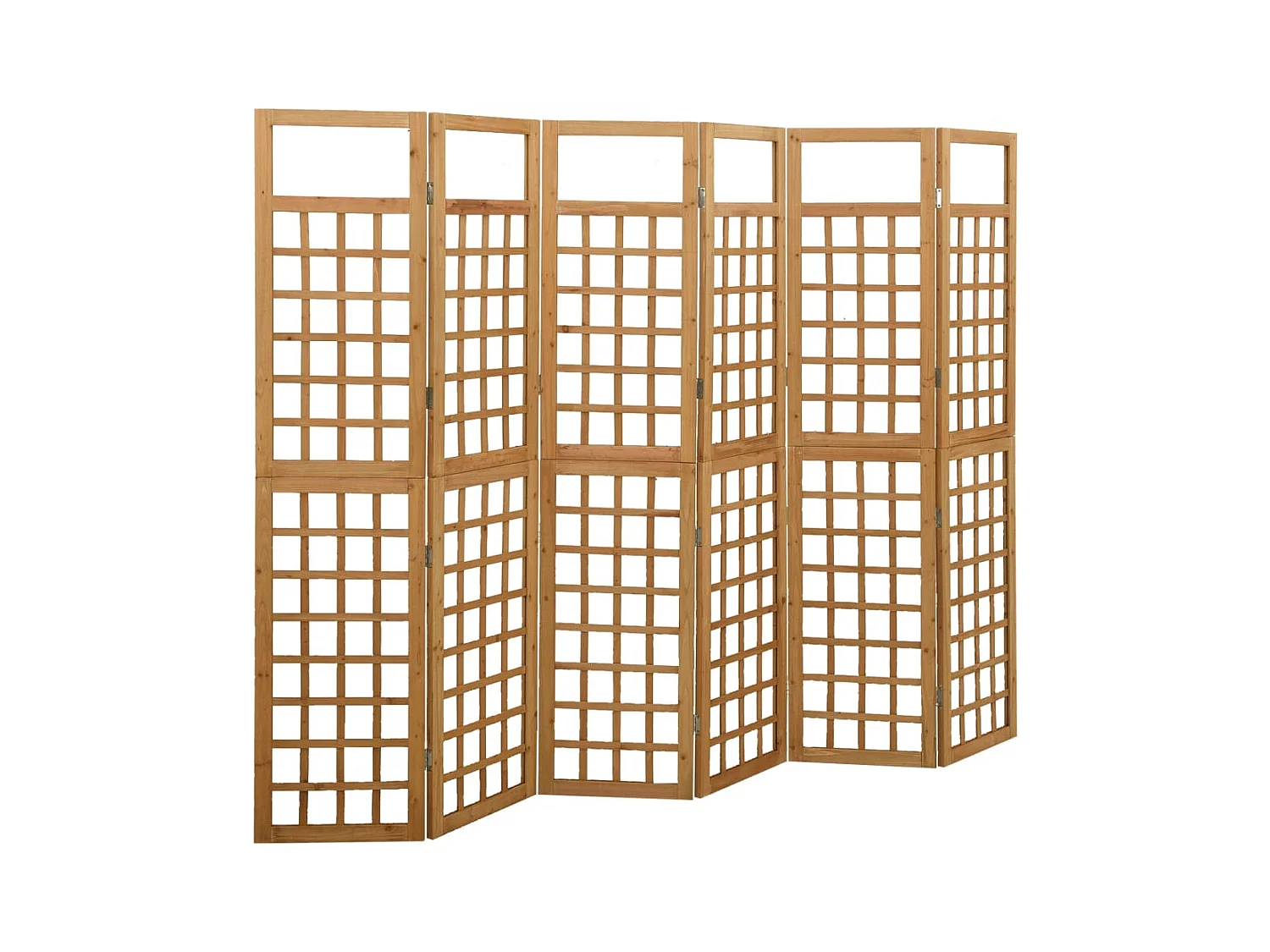 6-teilige Trennwand/Gitter aus massivem Tannenholz