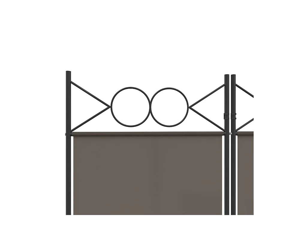 Mampara divisoria de 5 paneles Antracita 200x200 cm Tejido