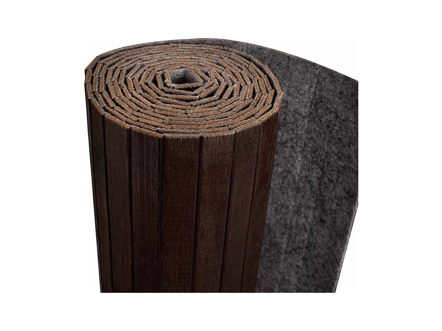 Tabique divisorio de bambú marrón oscuro 250 x 165 cm