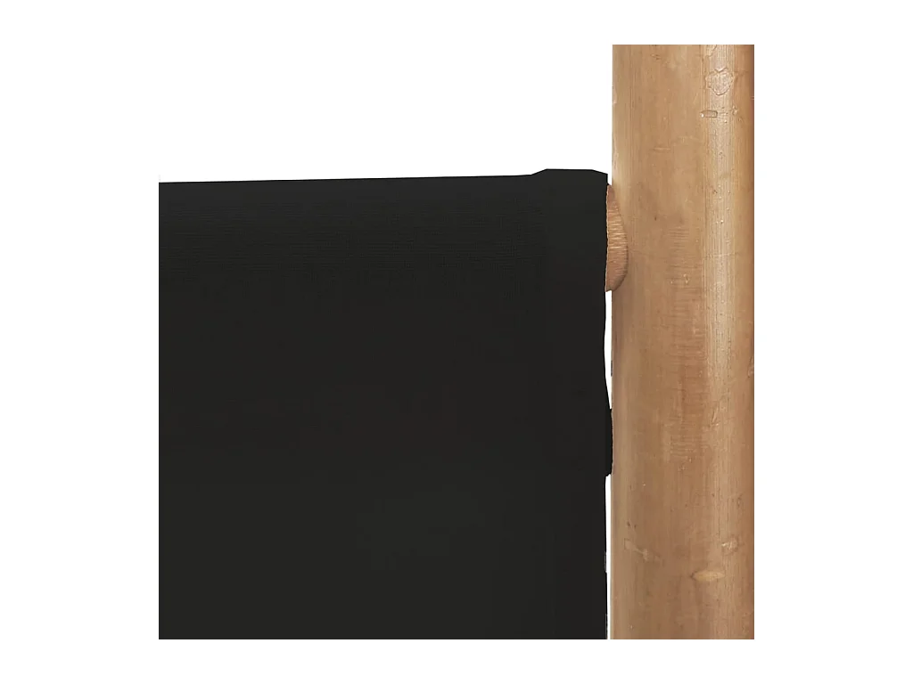 Parete divisoria pieghevole 3 pannelli 120 cm Bambù e Tela