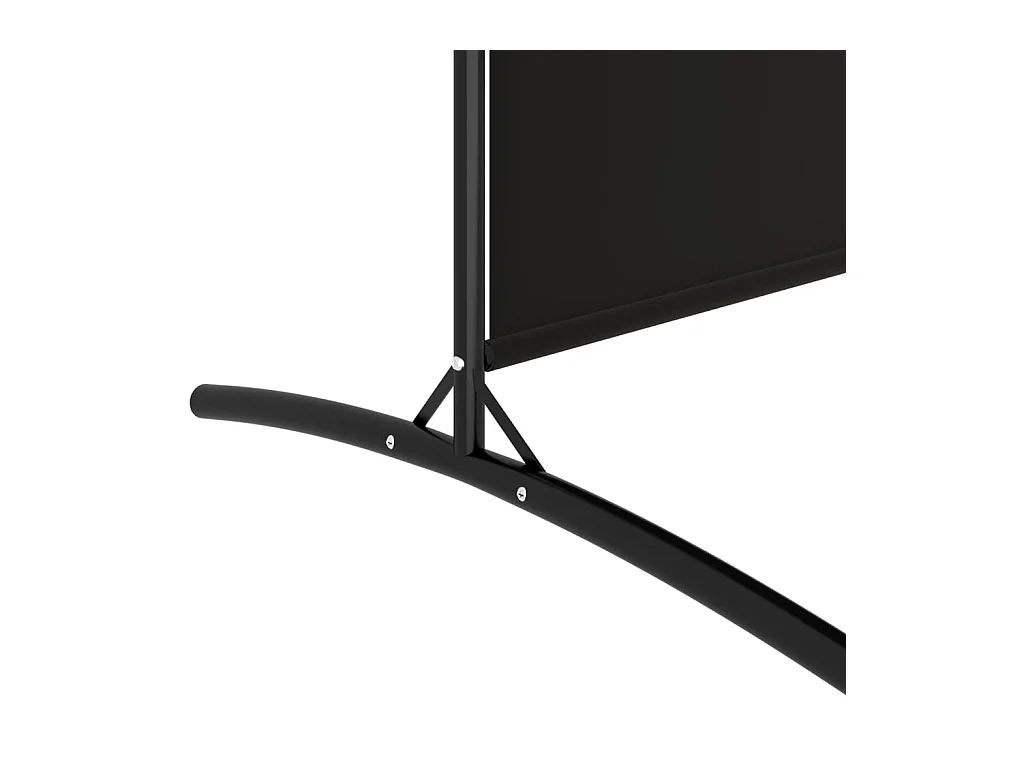 2-delige scheidingswand Zwart 175x180 cm Stof