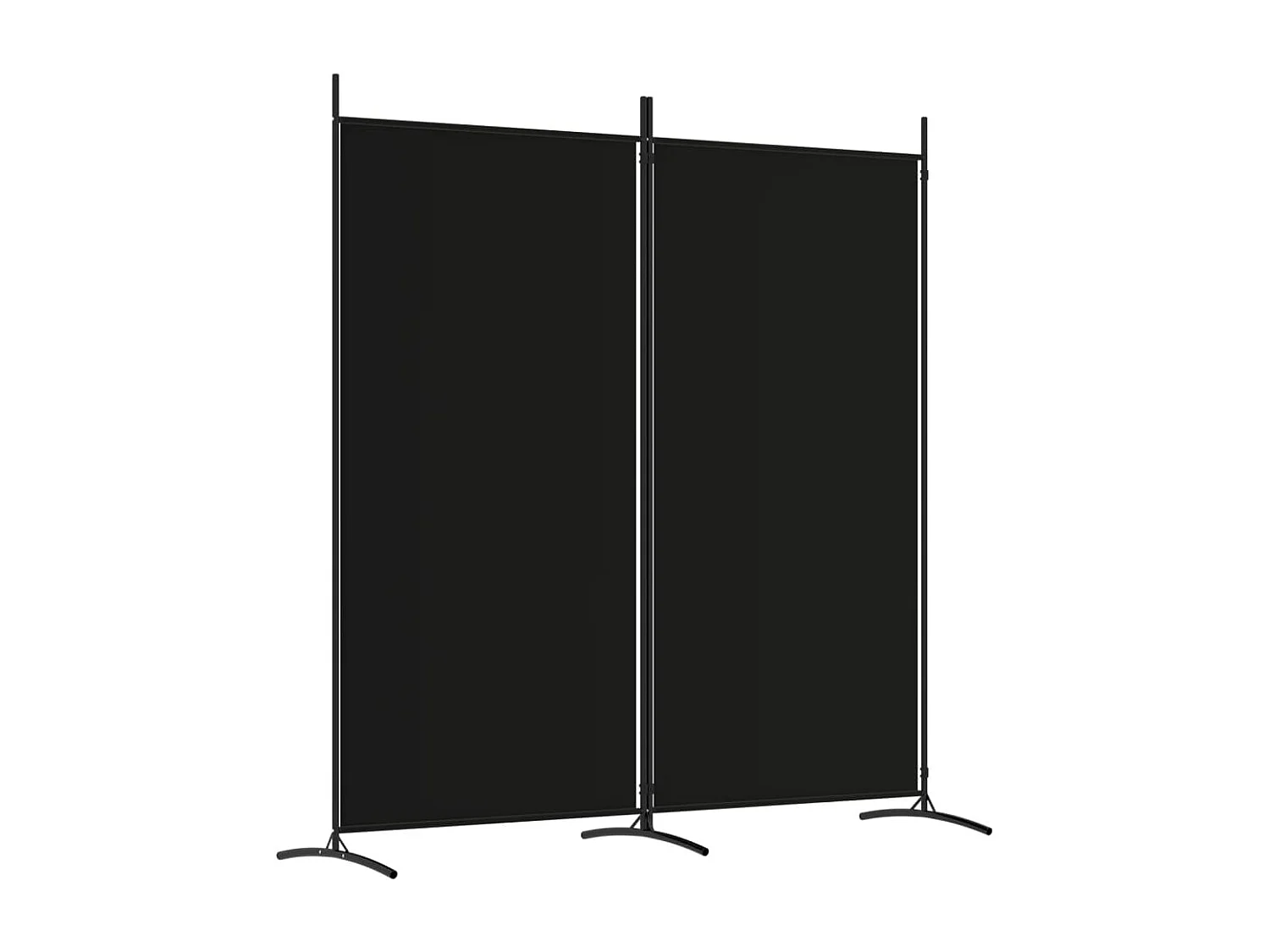 Mampara divisoria de 2 paneles Tela Negra 175x180 cm