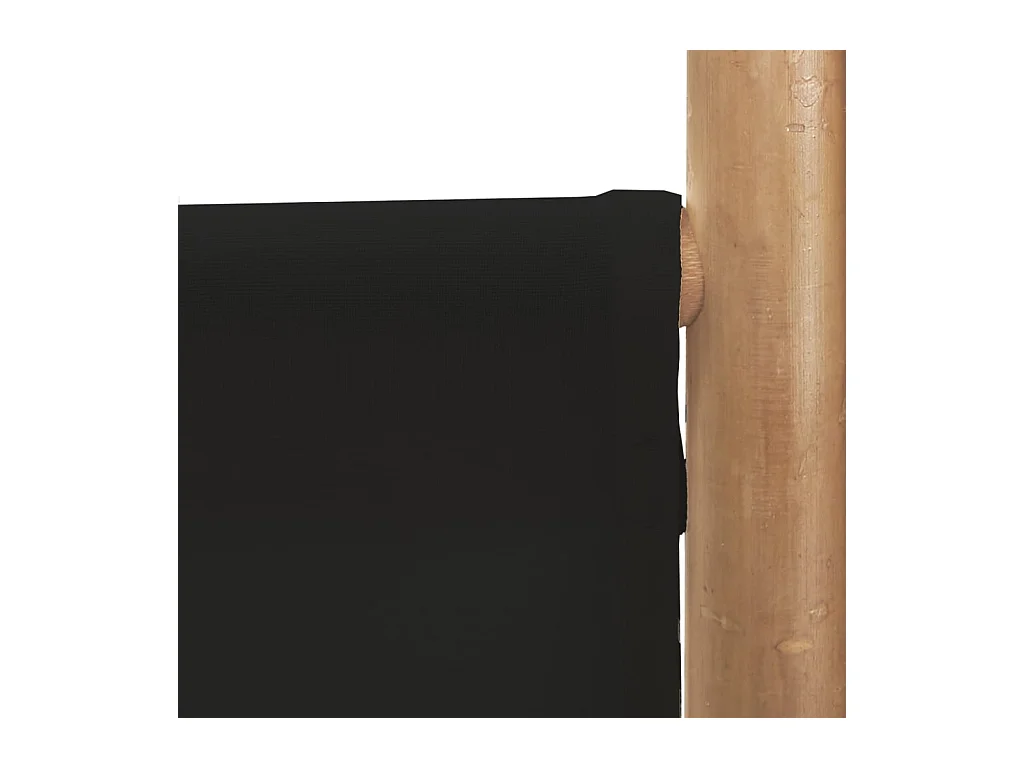 Vouwwand 6 panelen 240 cm Bamboe en canvas