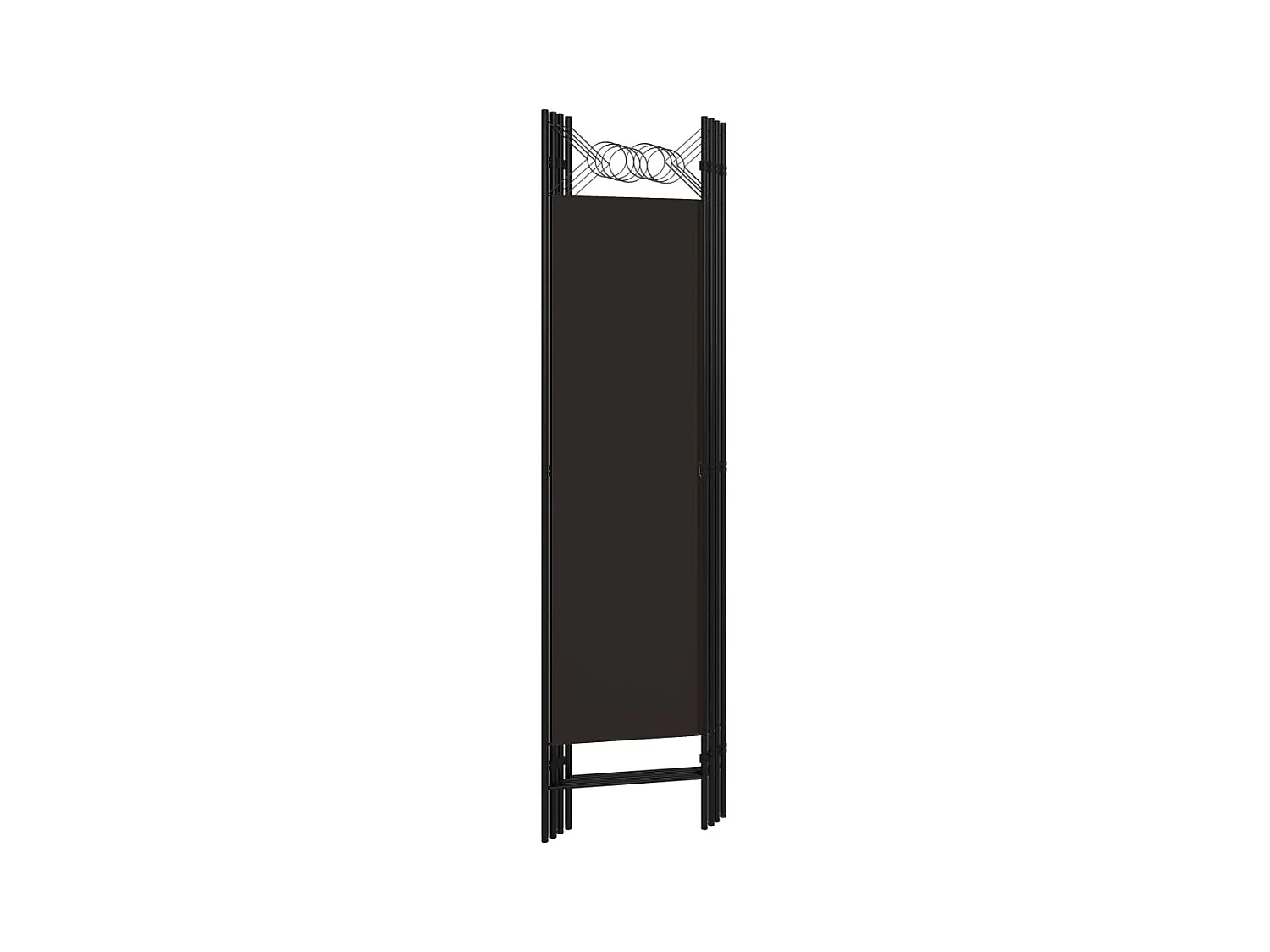 Cloison de séparation 4 panneaux Marron 160 x 180 cm