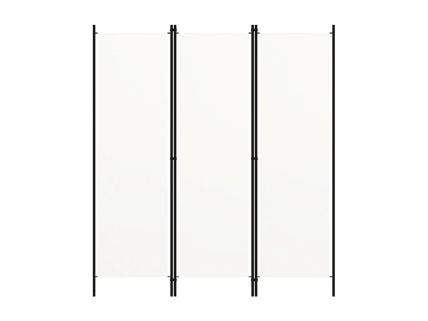 Parete divisoria a 3 pannelli Bianca 150x180 cm