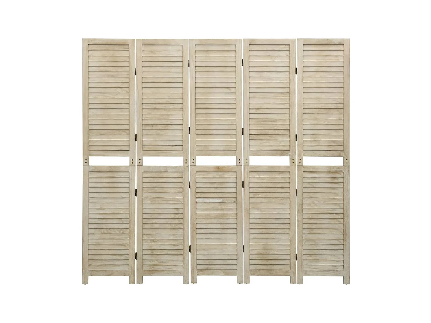 5-delige scheidingswand 175x165 cm Paulowniahout