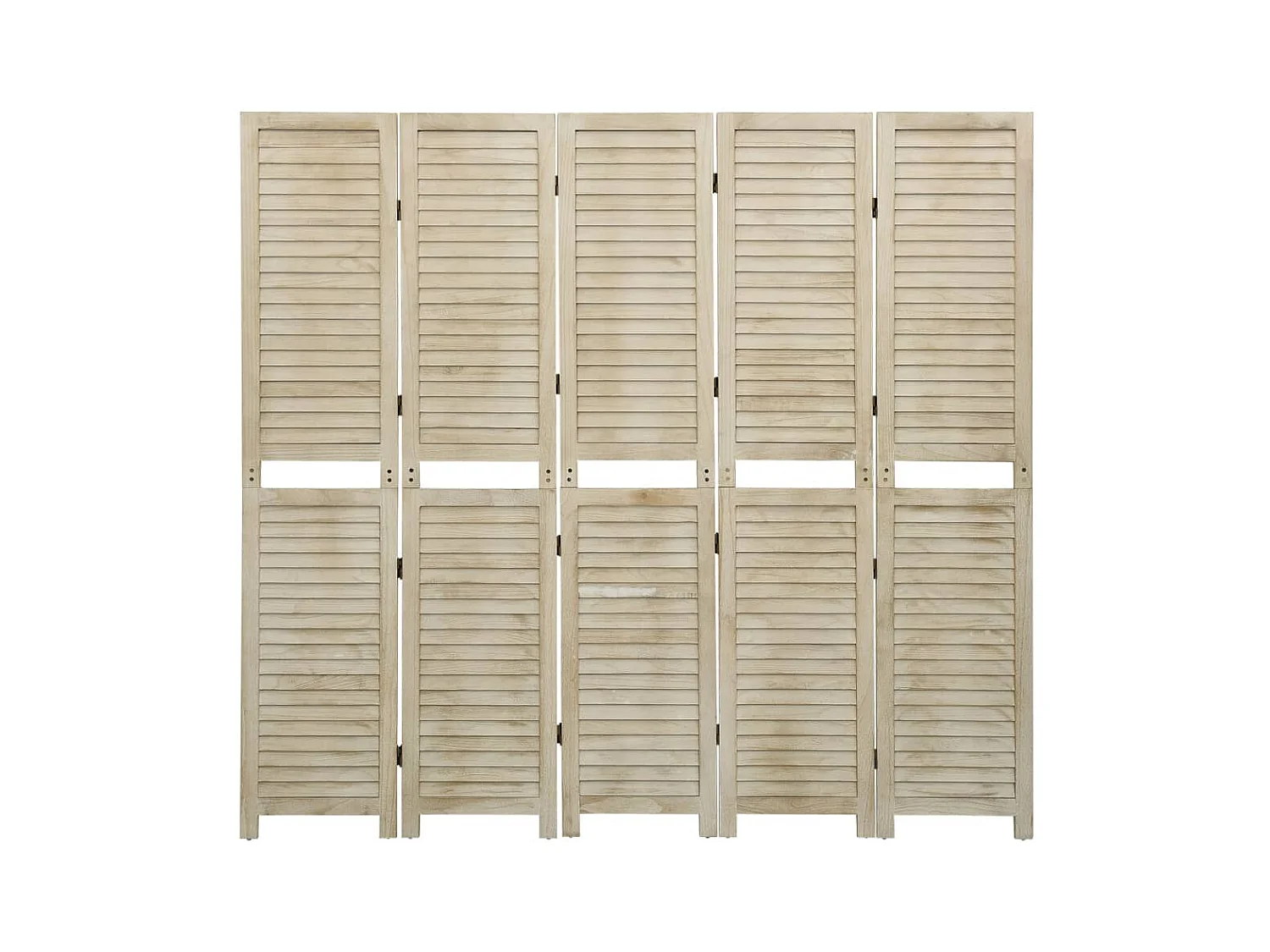 5-delige scheidingswand 175x165 cm Paulowniahout