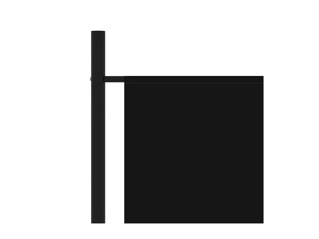 Mampara divisoria de 3 paneles Negra 260x180 cm