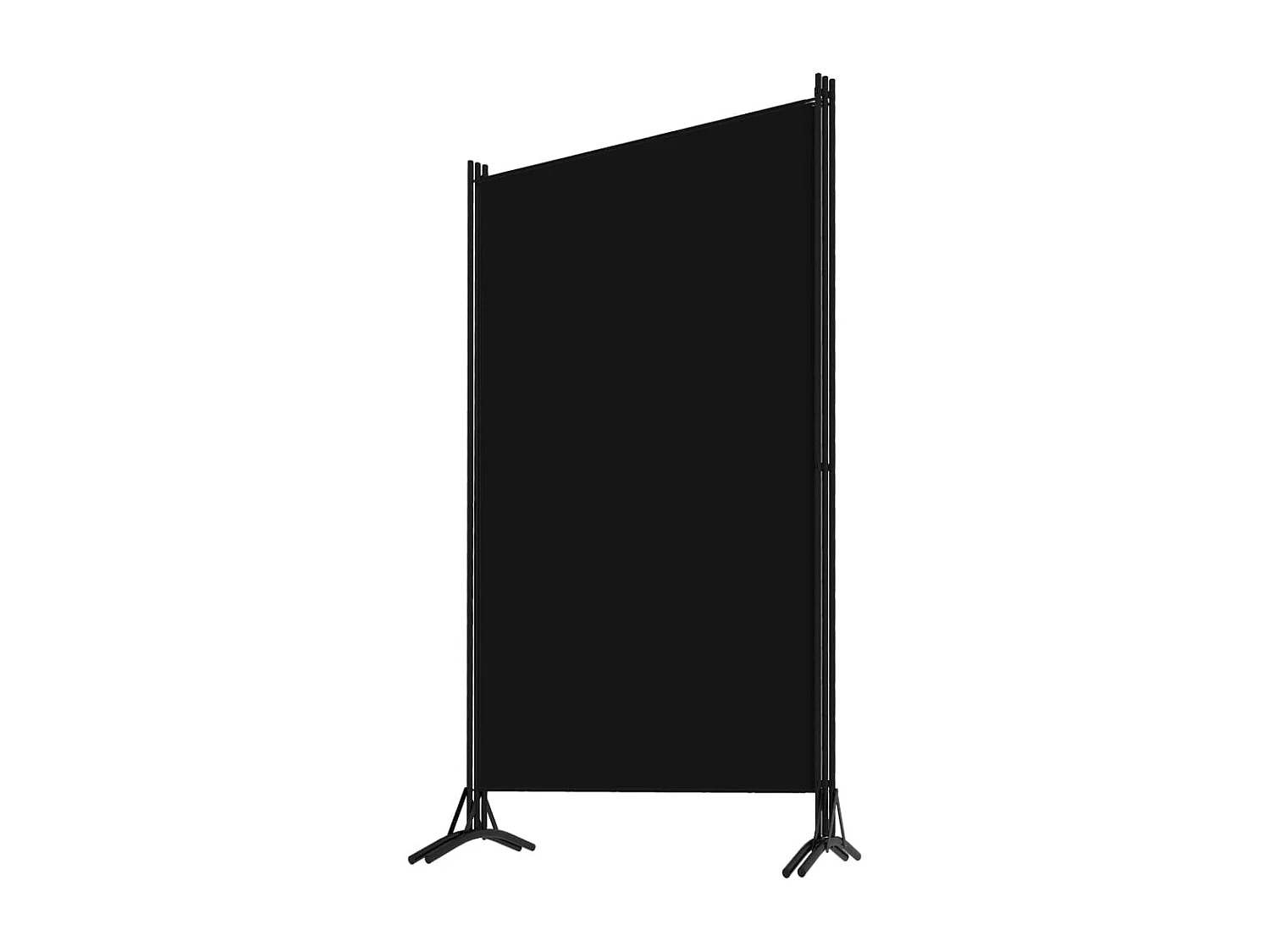 Mampara divisoria de 3 paneles Negra 260x180 cm
