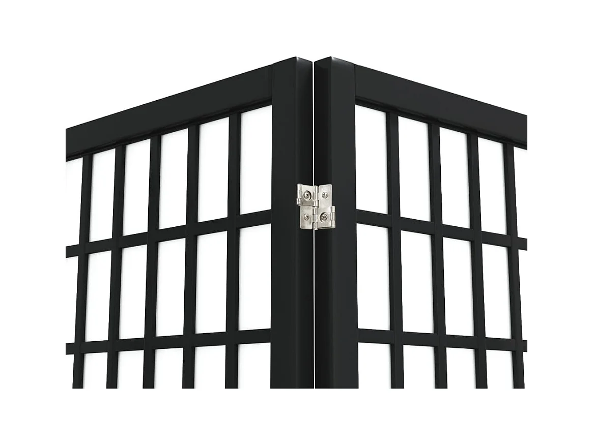 5-delige vouwwand 200x170 cm Zwart