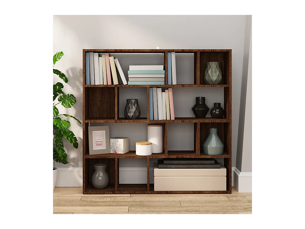 Librería/Separador de ambientes Roble Marrón 105x24x102 cm