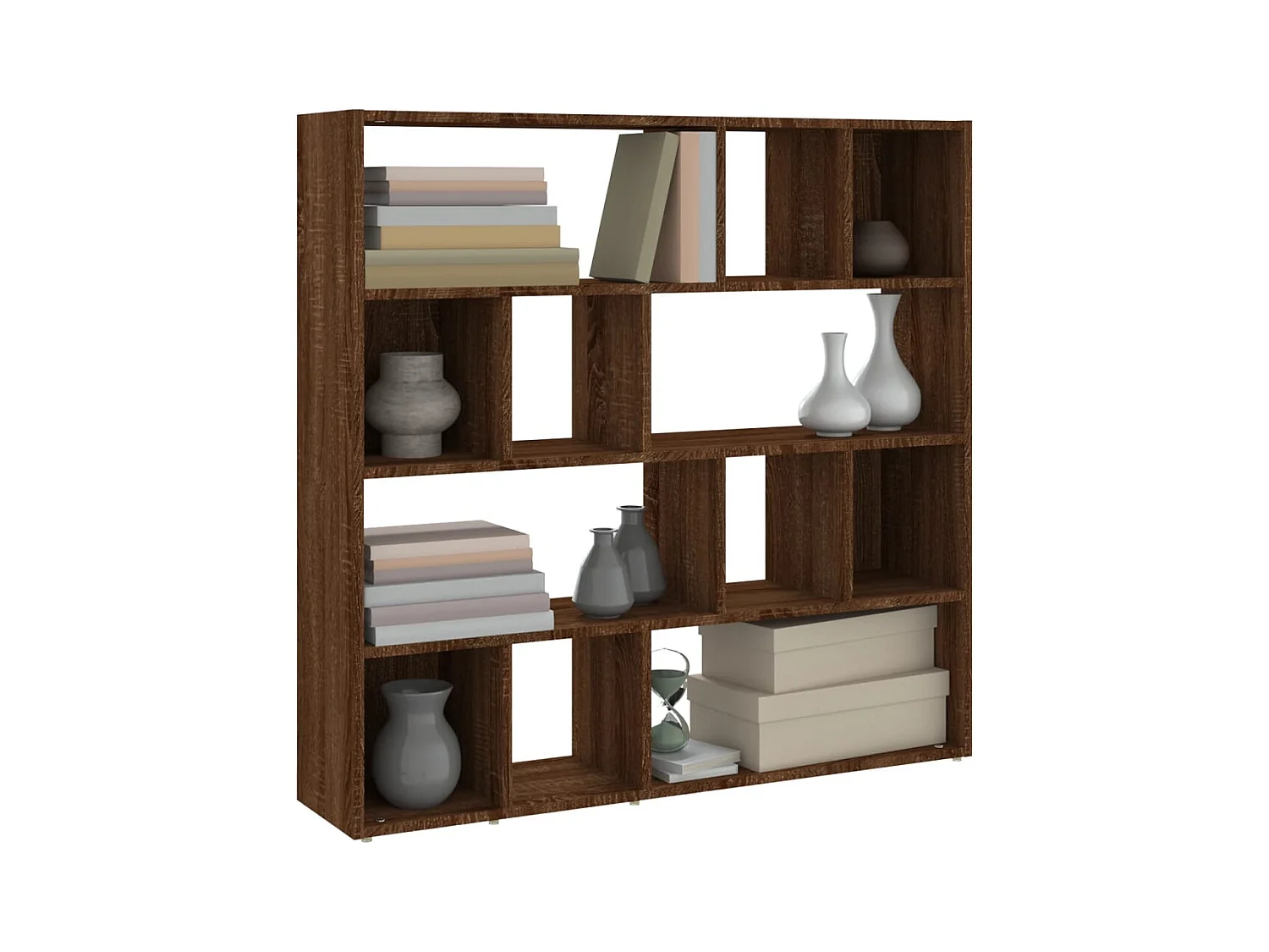 Librería/Separador de ambientes Roble Marrón 105x24x102 cm