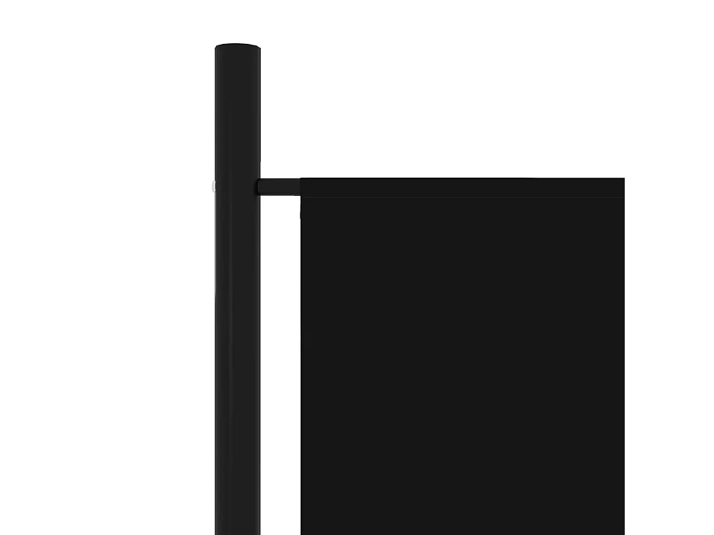 Mampara divisoria de 6 paneles Negra 300x180 cm