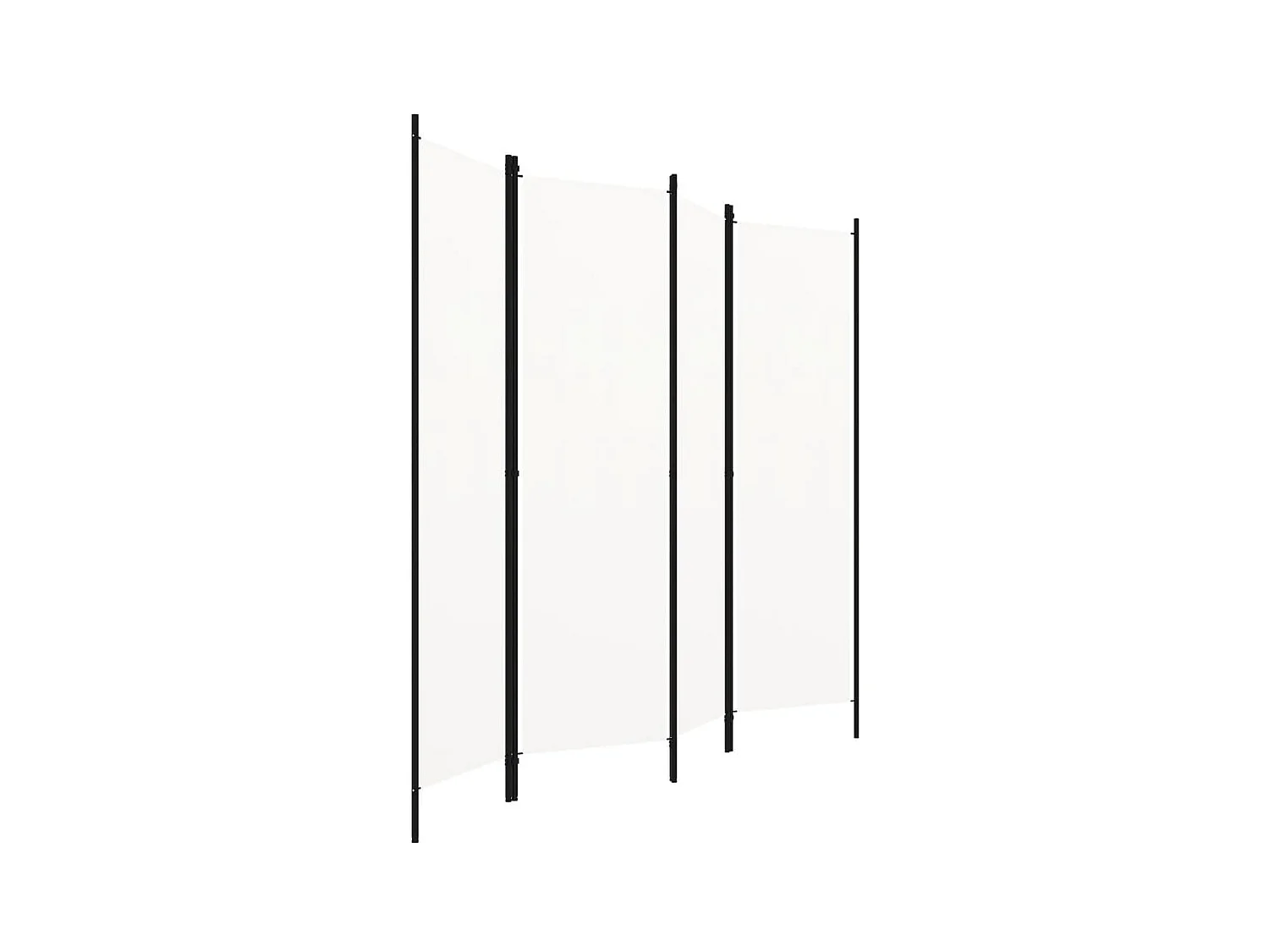 Parete divisoria a 4 pannelli Bianca 200x180 cm