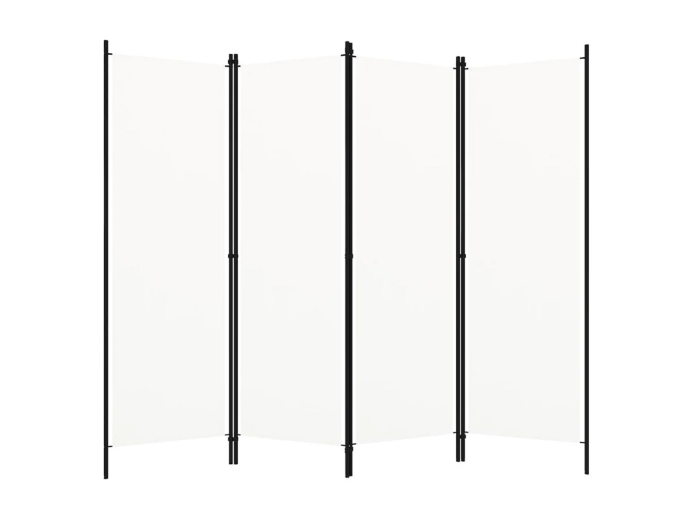 Parete divisoria a 4 pannelli Bianca 200x180 cm