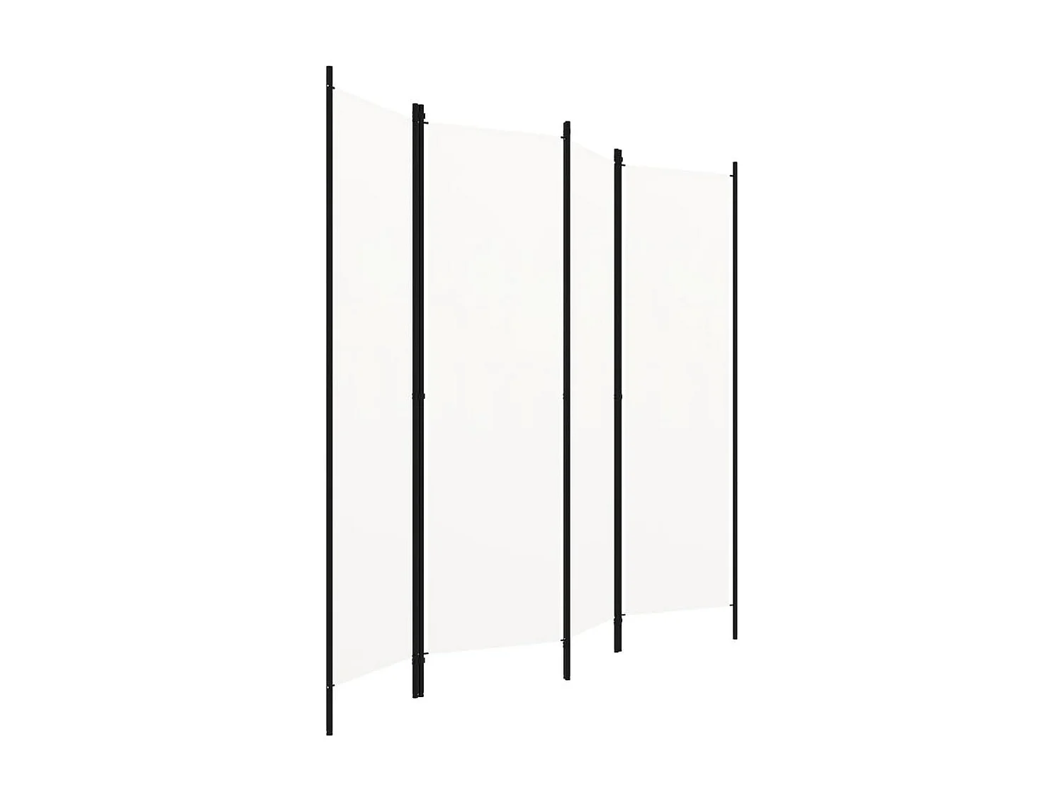 Parete divisoria a 4 pannelli Bianca 200x180 cm