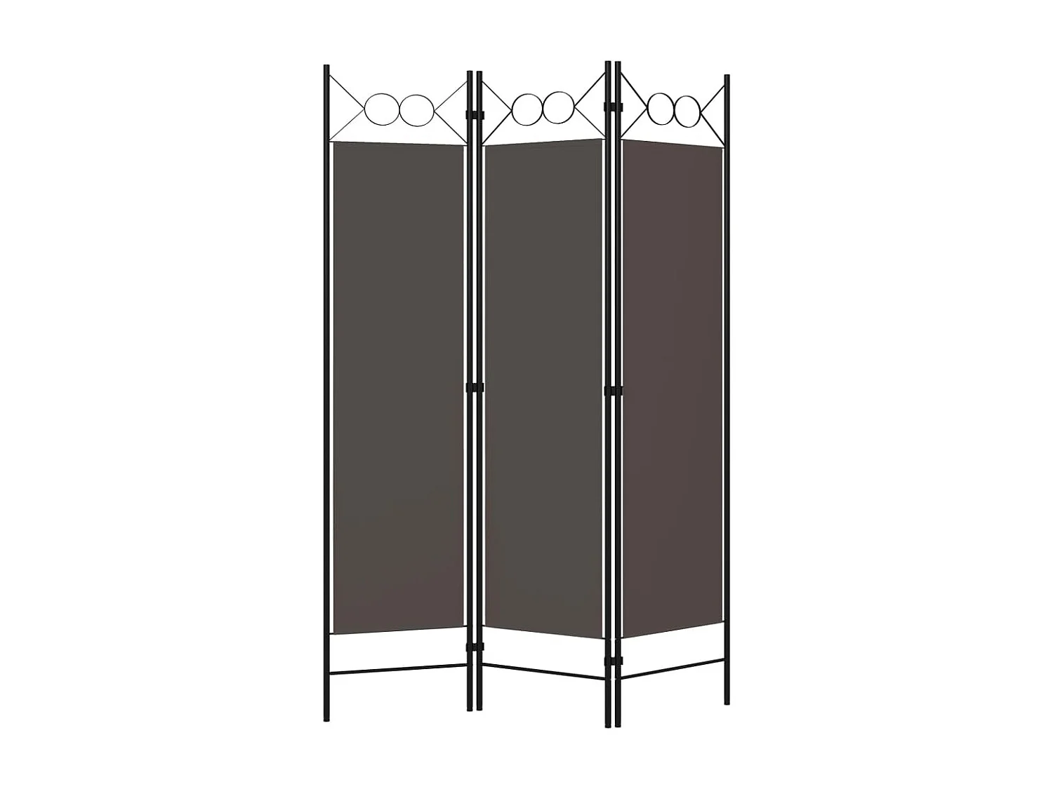 Cloison de séparation 3 panneaux Anthracite 120x180 cm