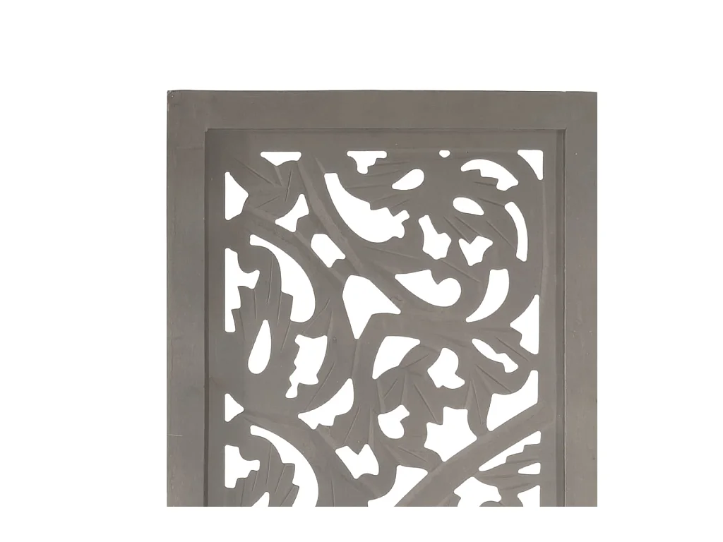 3-delige scheidingswand Grijs 120x165 cm Mangohout