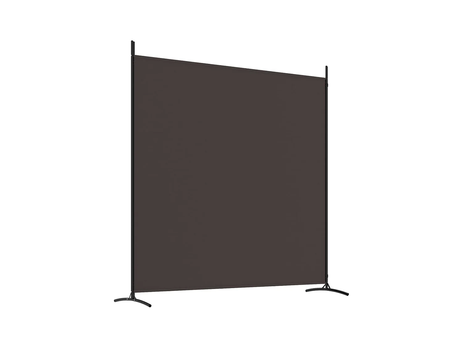 2-teilige Trennwand Braun 348x180 cm Stoff