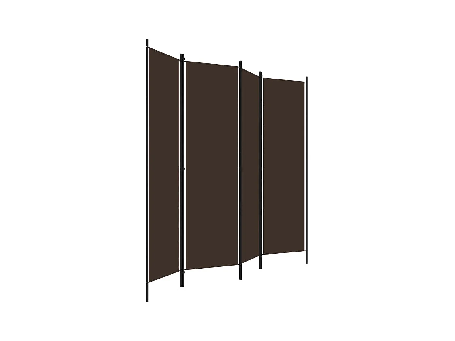 Parete divisoria a 4 pannelli Marrone 200x180 cm