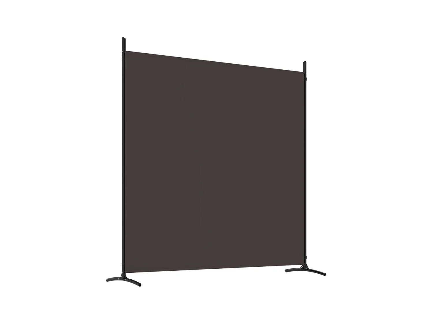 Parete divisoria a 4 pannelli Marrone 698x180 cm Tessuto