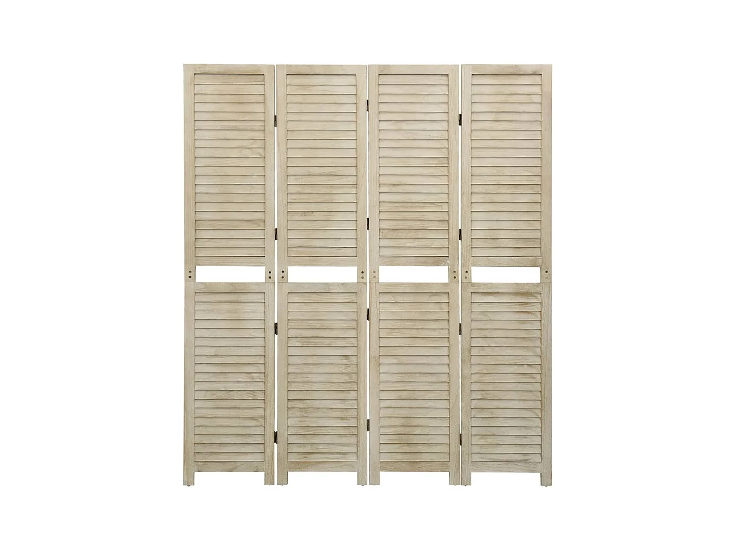 Parete divisoria a 4 pannelli 140x165 cm in legno di Paulownia