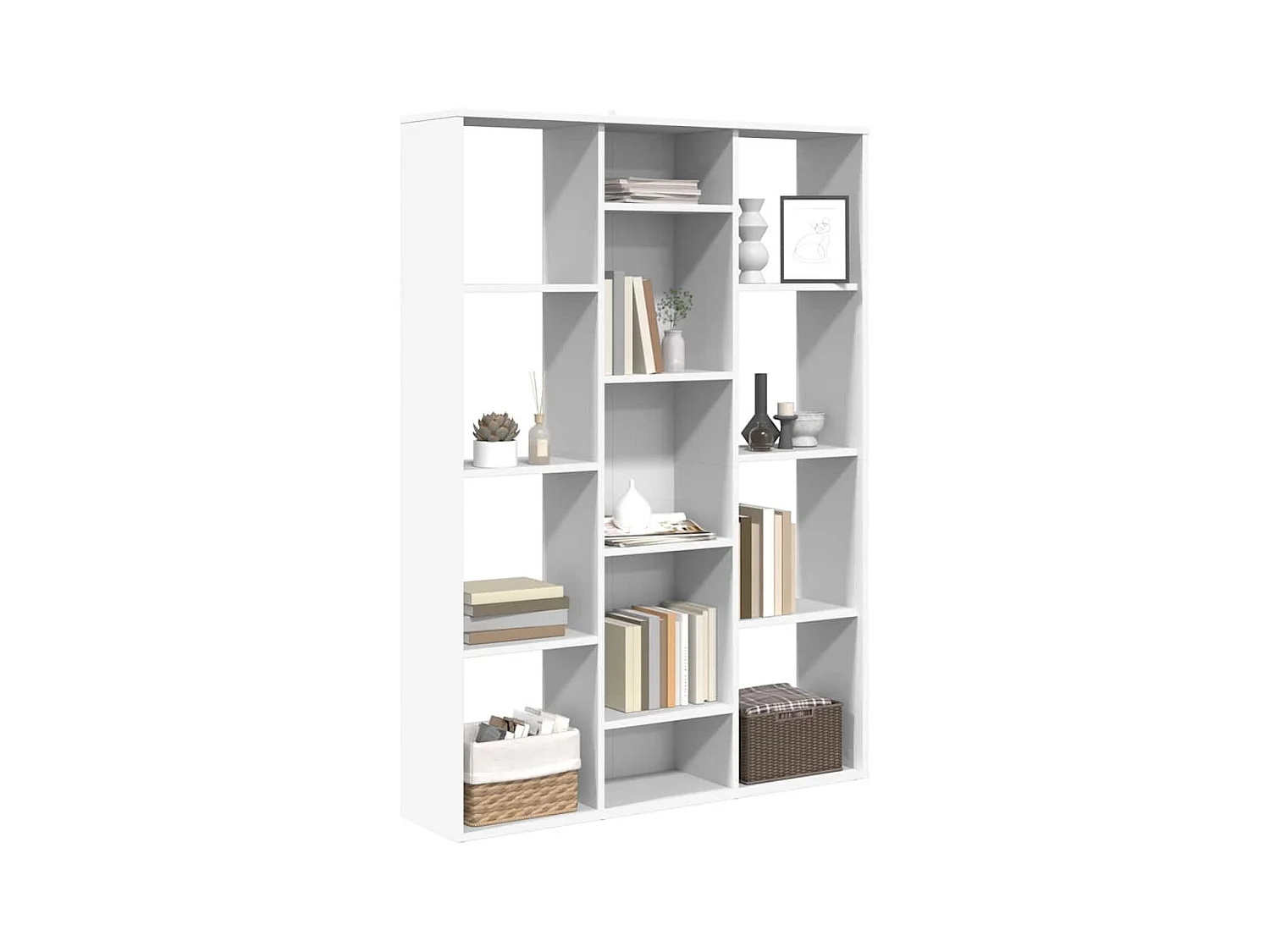Divisorio/libreria Bianco 100x24x140 cm